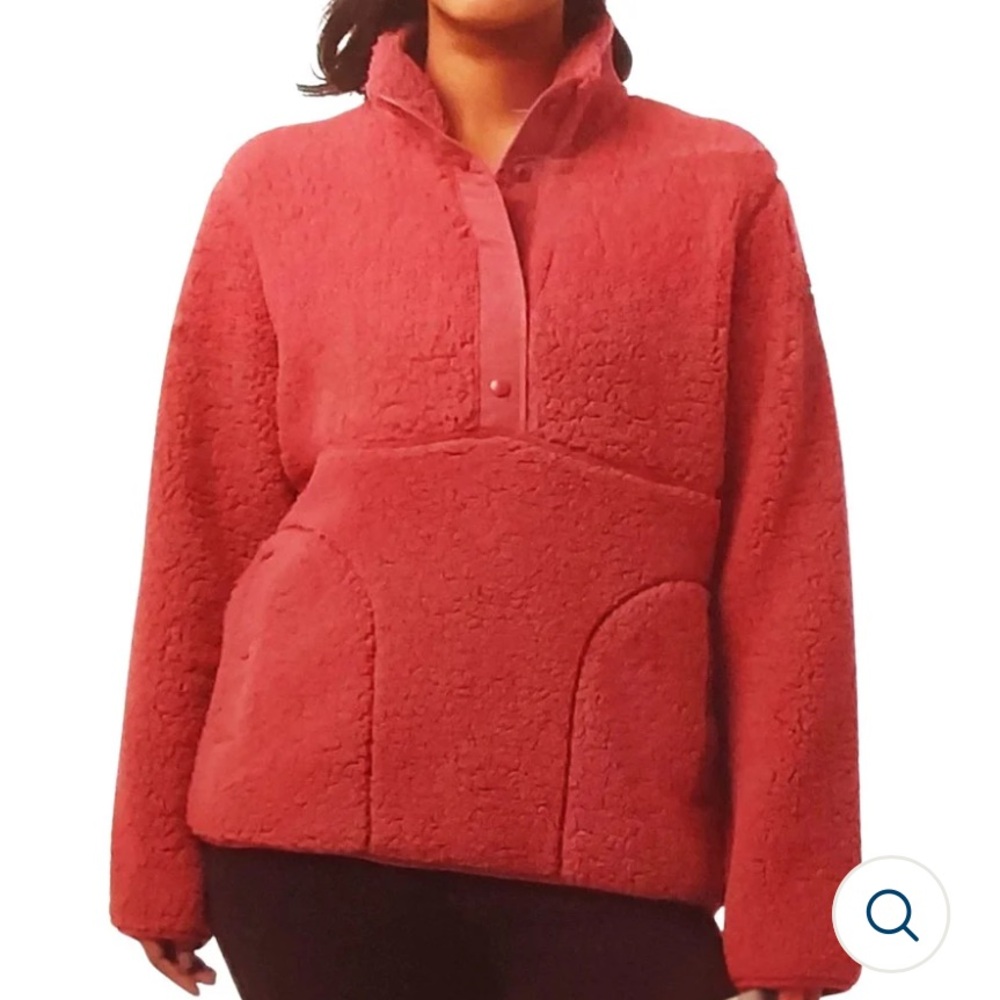 NWT 32 Degrees Heat Sherpa Pullover Pink/ Rose Size Small